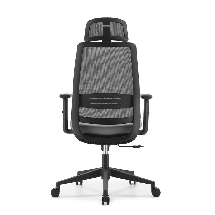 3760185024570-Fauteuil de bureau OPEN - accoudoirs réglables - appuie-tête réglable - gris-P_405181446_5-4