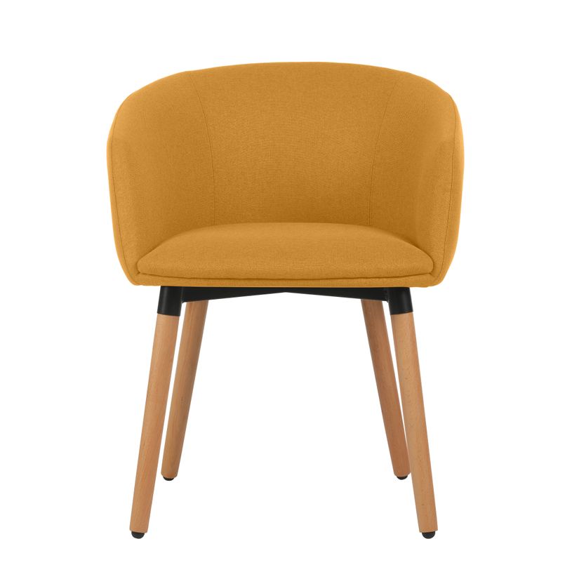 3760185021937-Fauteuil ARCO - 4 pieds bois - jaune safran-P_405181451_2-1
