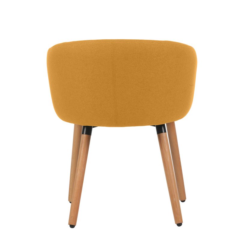 3760185021937-Fauteuil ARCO - 4 pieds bois - jaune safran-P_405181451_5-4