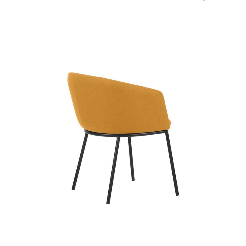 3760185022040-Fauteuil ARCO - 4 pieds métal - jaune safran-P_405181465_4-3
