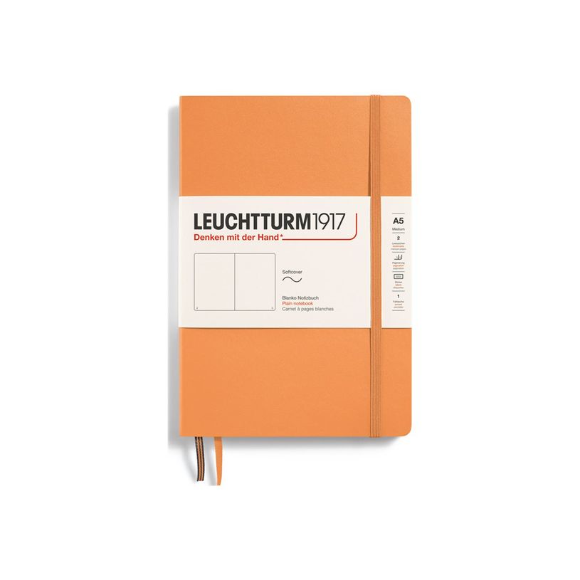 4004117643989-Leuchtturm1917 - Carnet de notes A5 (145 x 210 mm) - blanc - 123 pages - abricot-P_405181951_1-0