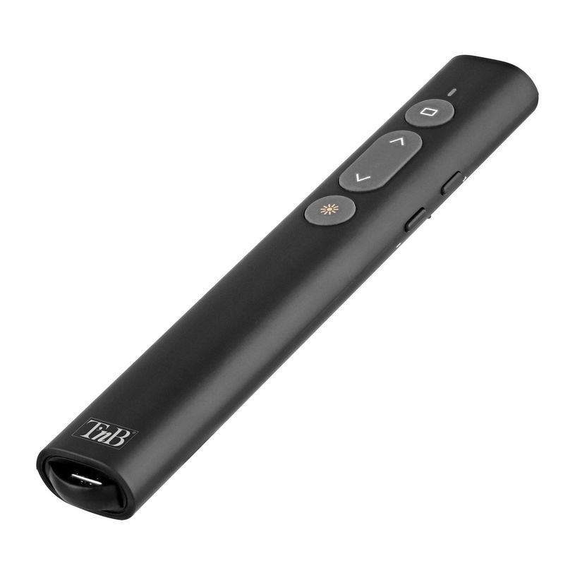 3303170114001-TNB - Pointeur laser de présentation - rechargeable USB-A & USB-C - noir--0