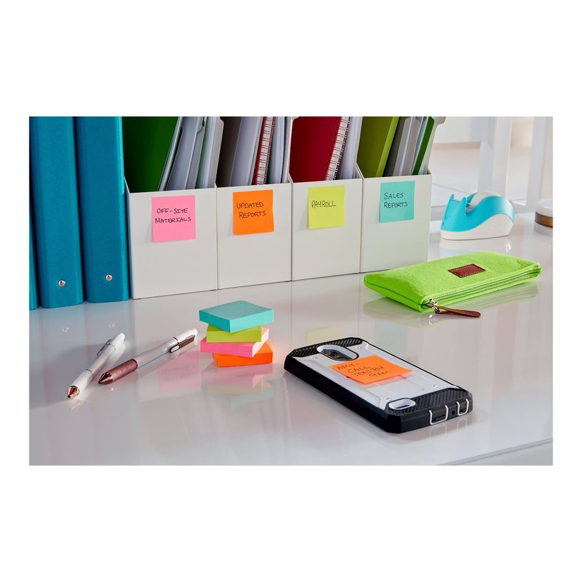 4054596927186-Post-it - 8+4 offerts Blocs notes de 90 feuilles Super Sticky Cosmic - couleurs assorties -P_405182032_1-3