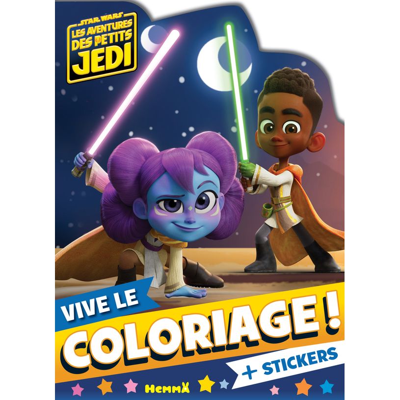 9782508056420-DISNEY STAR WARS - LES AVENTURES DES PETITS JEDI- VIVE LE COLORIAGE ! - + STICKERS-P_405182478_1-0