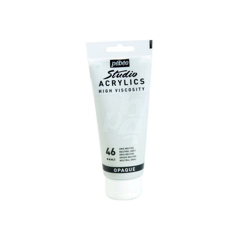 3167868310461-Pebeo Studio Acrylics - Peinture acrylique - gris neutre - 100 ml-P_405182928_1-0
