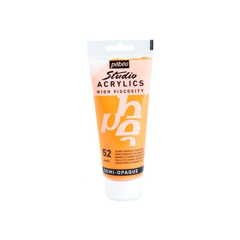 3167868310522-Pebeo Studio Acrylics - Peinture acrylique - imitation dark cadmium yellow - 100 ml-P_405182930_2-0