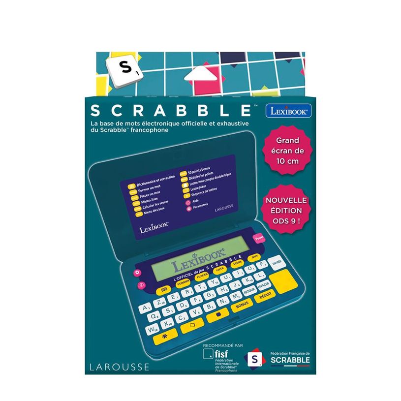 3380743100739-Lexibook Scrabble - ODS 9 Edition - Jeu électronique portable - nouvelle édition--0