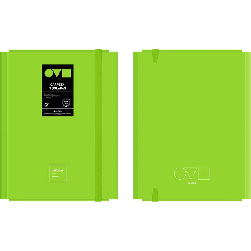 8413623131945-Grafoplas Unequal Minimal - Chemise à 3 rabats - pour Folio - vert clair-P_405183114_1-0