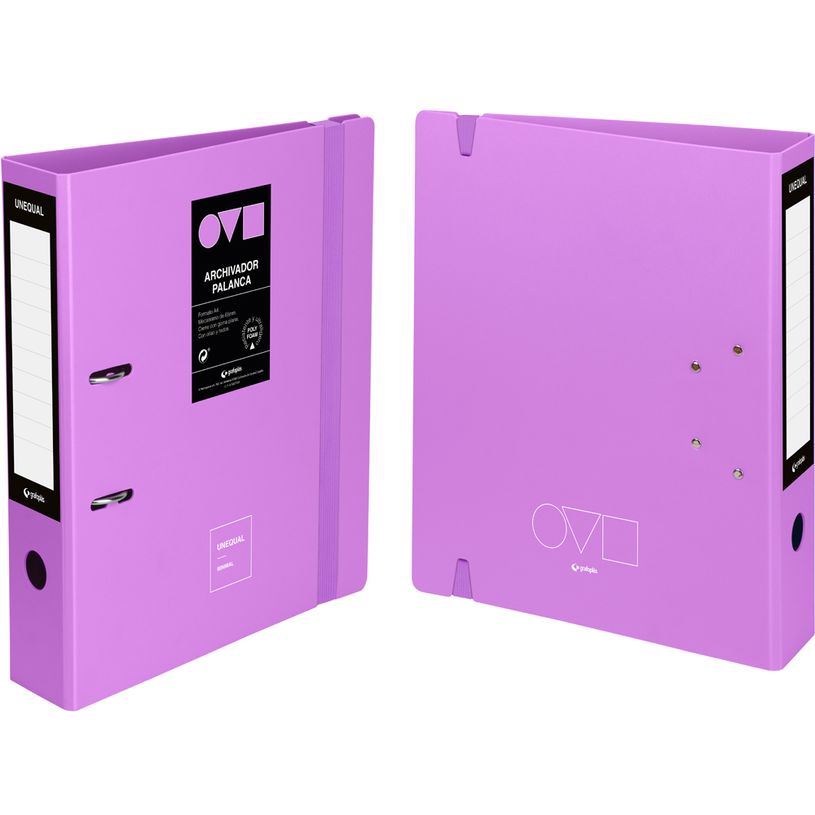 8413623106042-Grafoplas Unequal Minimal - Classeur à anneaux - pour A4 (210 x 297 mm) - mauve-P_405183201_1-0