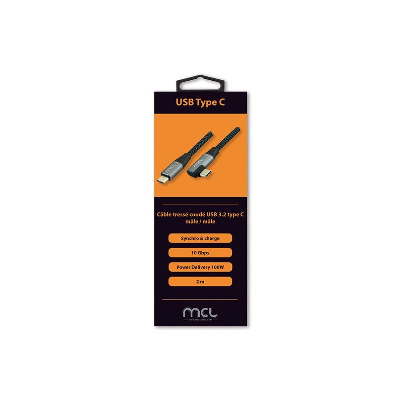 3700224767457-MCL Samar - Câble USB de type-C 3.1 - 24 pin USB-C pour 24 pin USB-C - 2 m - noir et gris-P_405183344_1-1