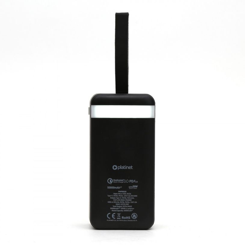5907595458726-Platinet - batterie de secours usb-c + torche led - 50 000 mah - noire -P_405183346_4-3