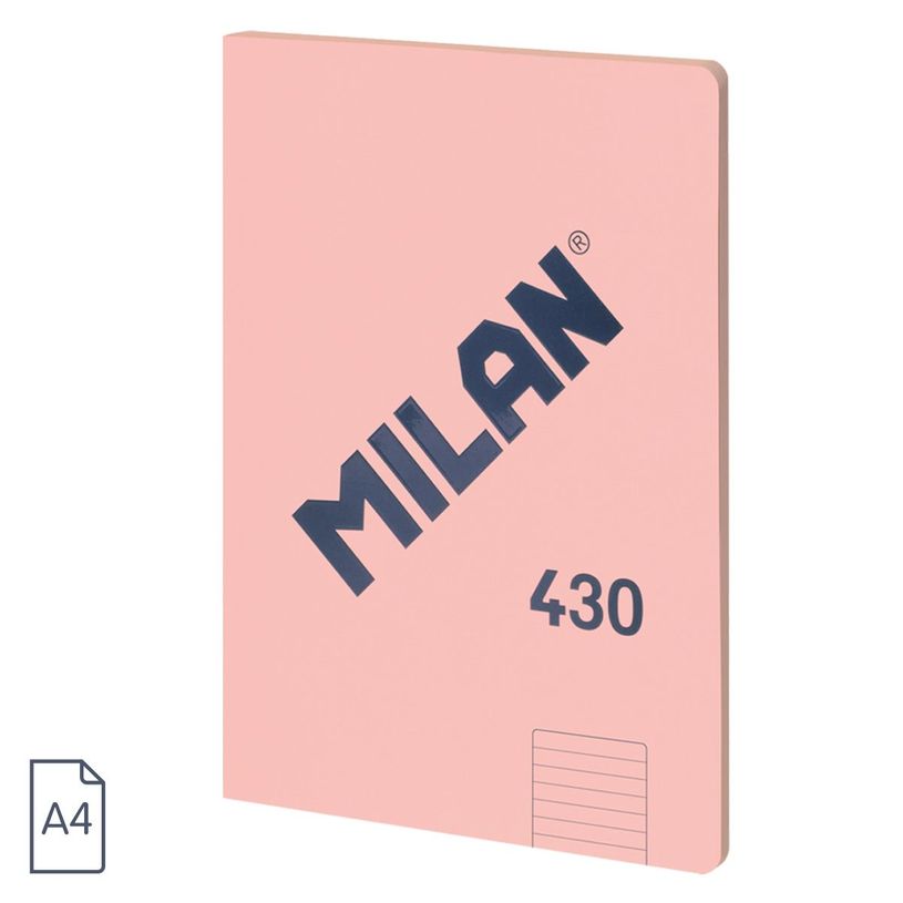 8411574104919-Milan 430 Since 1918 - Cahier de notes - A4 (210 x 297 mm) - 48 feuilles / 96 pages - papier blanc - lig-P_405183429_1-0
