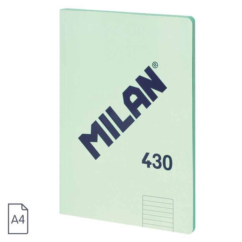 8411574104933-MILAN LIBRETA ENCOLADA PAPEL PAUTADO 48 HOJAS A4 SERIE 1918 VERDE-P_405183430_1-0