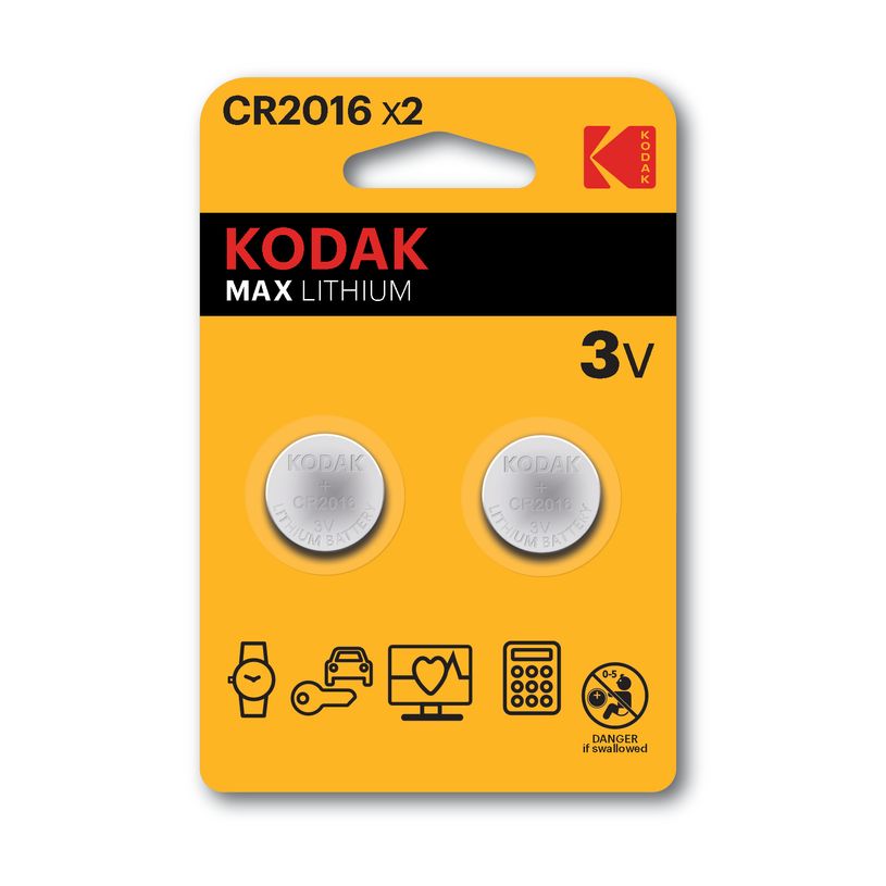 887930417661-Piles bouton lithium CR2016 3V Kodak Max – Pack de 2-P_405183595_1-0