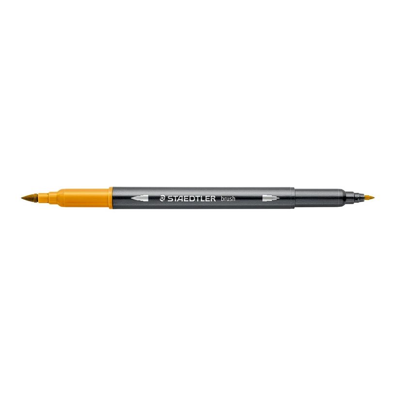 4007817107799-STAEDTLER 3001 - Stylo à pointe en fibre double pointe - ocre doré - 1-6 mm / 0.5-0.8 mm-P_405183630_1-0