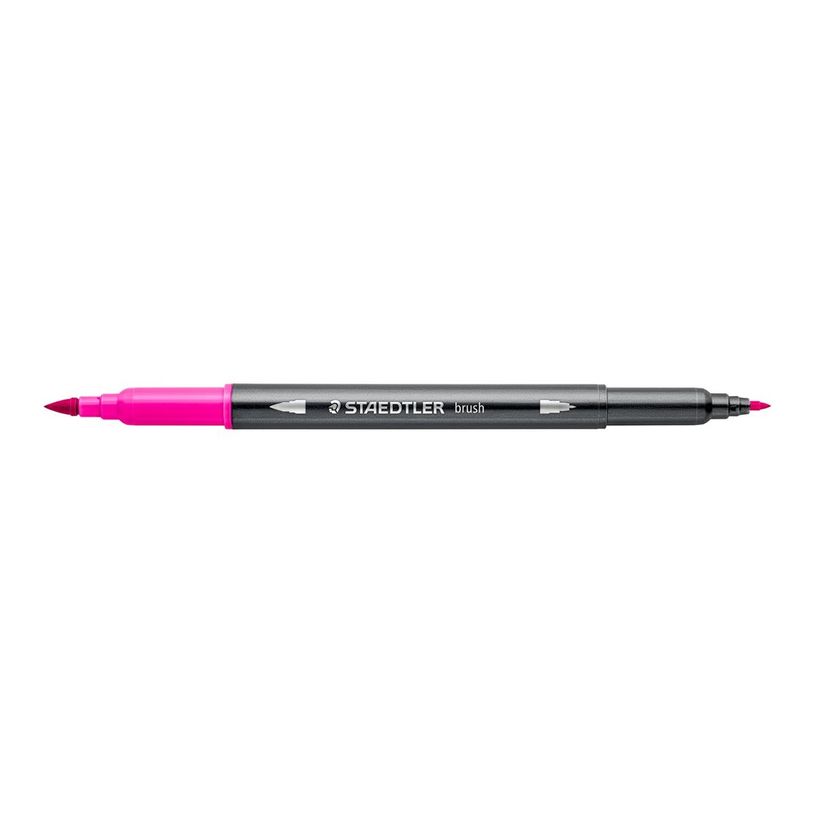 4007817107478-STAEDTLER 3001 - Stylo à pointe en fibre double pointe - magenta - 1-6 mm / 0.5-0.8 mm fi-P_405183632_1-0