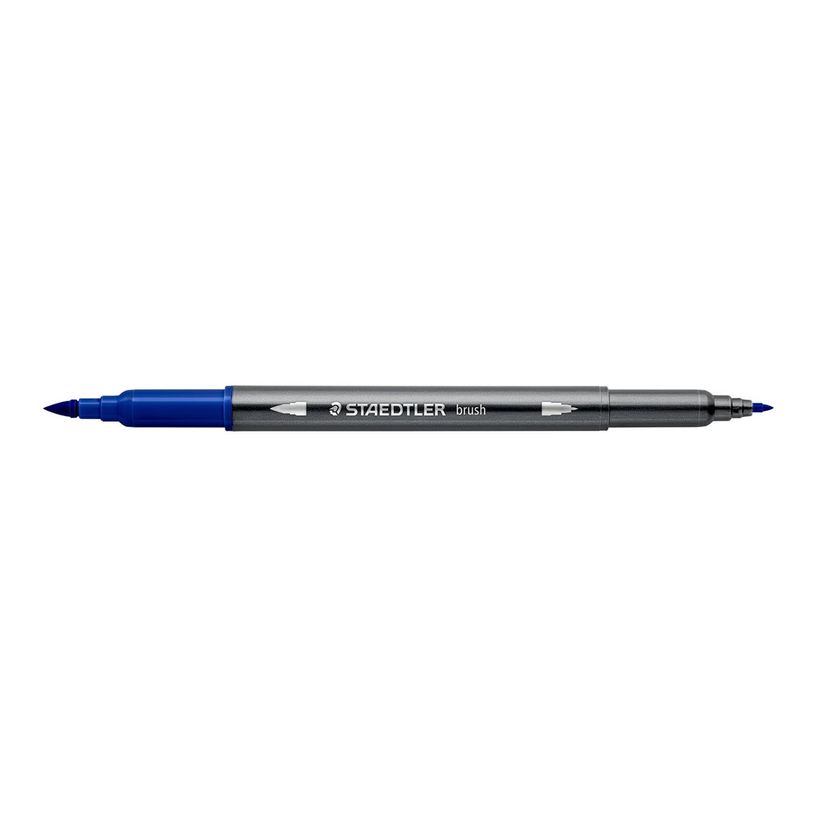 4007817108390-STAEDTLER 3001 - Stylo à pointe en fibre double pointe - bleu - 1-6 mm / 0.5-0.8 mm fin-P_405183637_1-0
