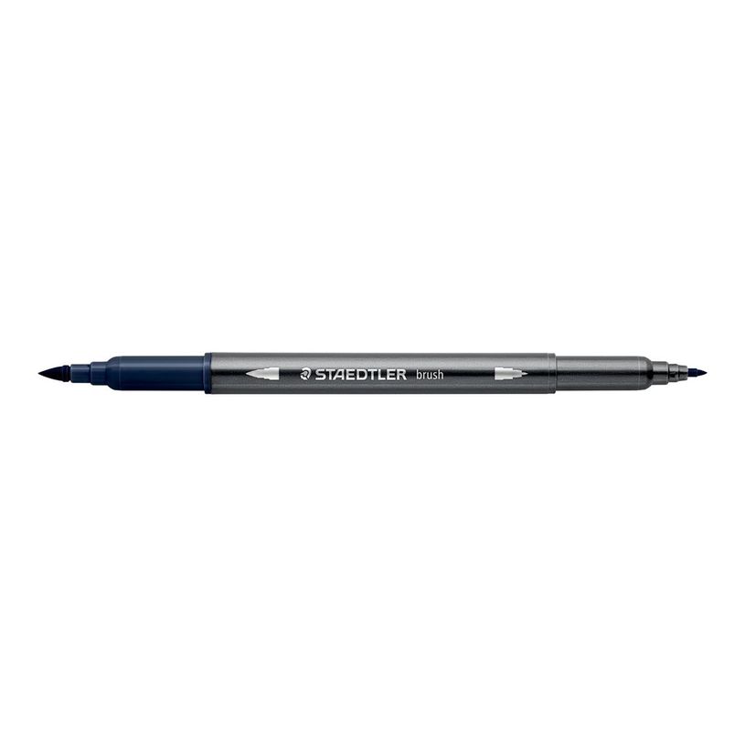 4007817107584-STAEDTLER 3001 - Stylo à pointe en fibre double pointe - bleu indigo - 1-6 mm / 0.5-0.8 m-P_405183640_1-0