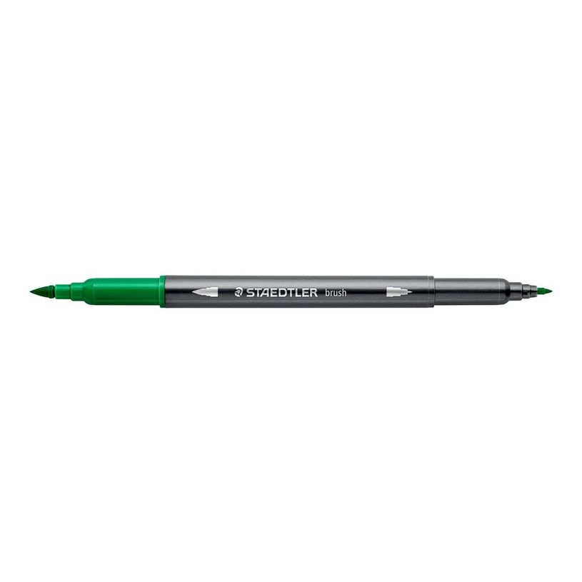 4007817107690-STAEDTLER 3001 - Stylo à pointe en fibre double pointe - vert - 1-6 mm / 0.5-0.8 mm fin-P_405183643_1-0