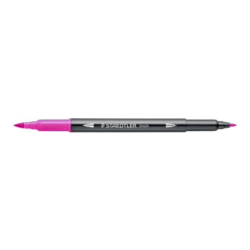 4007817107508-STAEDTLER 3001 - Stylo à pointe en fibre double pointe - violet rouge - 1-6 mm / 0.5-0.8 -P_405183652_1-0