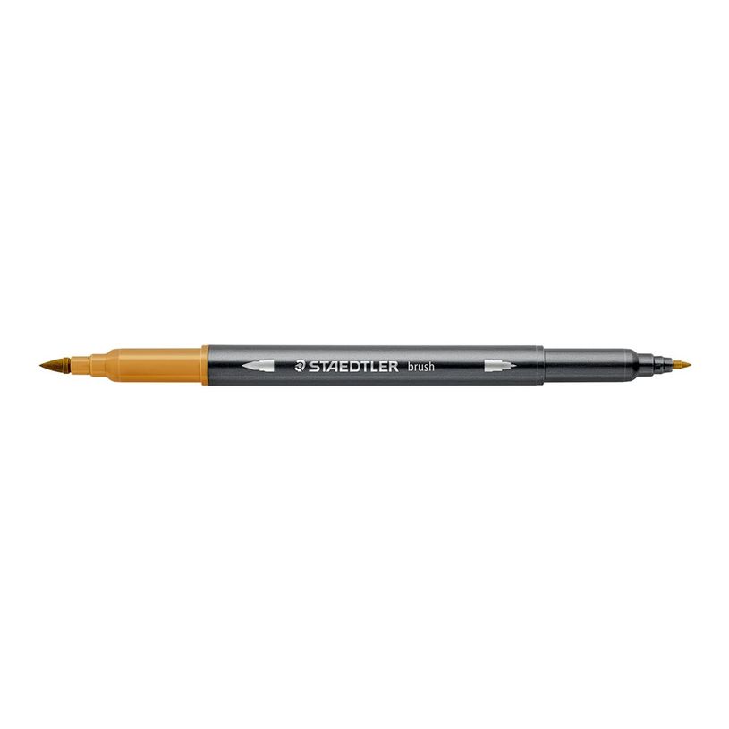 4007817108987-STAEDTLER 3001 - Stylo à pointe en fibre double pointe - terre d'ombre - 1-6 mm / 0.5-0.8-P_405183659_1-0