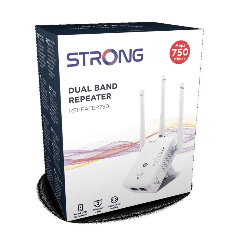 9120072373831-Strong Dual Band Repeater 750 - Répéteur Wifi 3 antennes + 2 ports Ethernet-P_405183800_3-2
