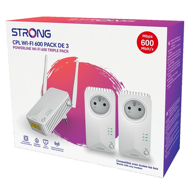 9120072375262-Strong 600 PRO v2 - CPL 600 Trio  - 2 adaptateurs Powerline + 1 adaptateur Powerline Wi-Fi-P_405183801_3-2