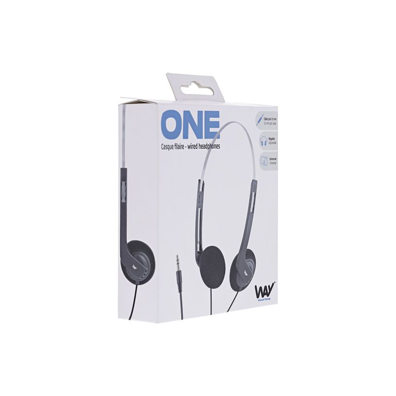 3303170114254-T'nB WAY ONE - Casque filaire - jack 3,5mm - noir-P_405183914_6-5