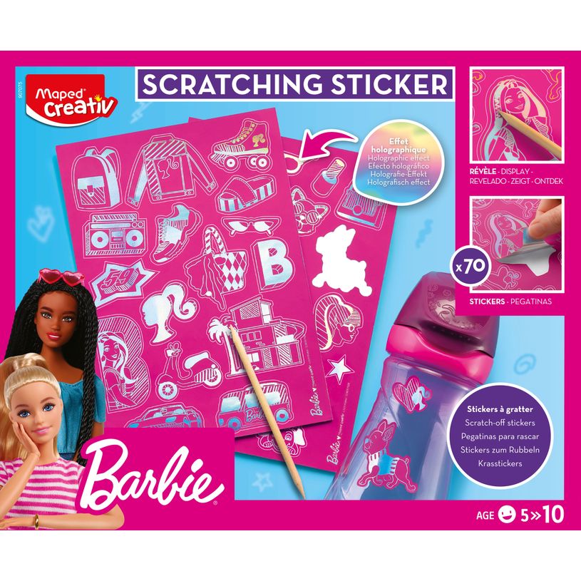 3154149070756-Maped Creativ Licence Barbie - Scratch Stickers-P_405183961_1-0