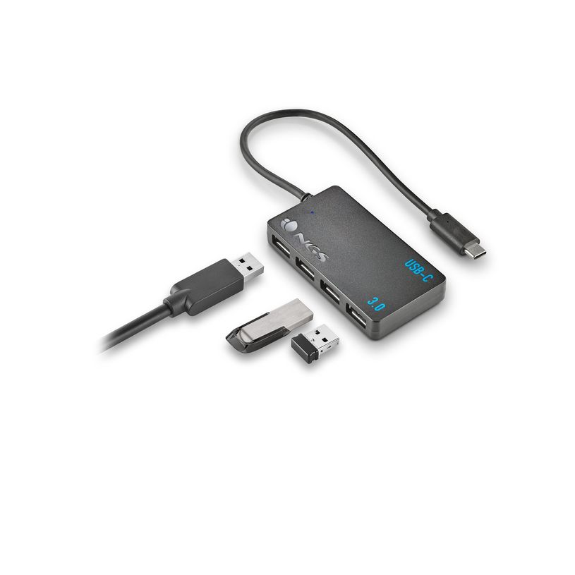 8435430622973-NGS Wonder IHUB4 - Concentrateur (hub) - USB-C, PC/MAC/tablet compatible - 4 x SuperSpeed -P_405183988_4-4