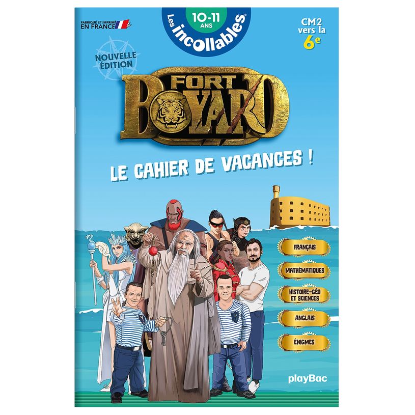 9782809694987-Cahier de vacances 2026 Fort Boyard - Les incollables - CM2 au 6E - 10/11 ans--0