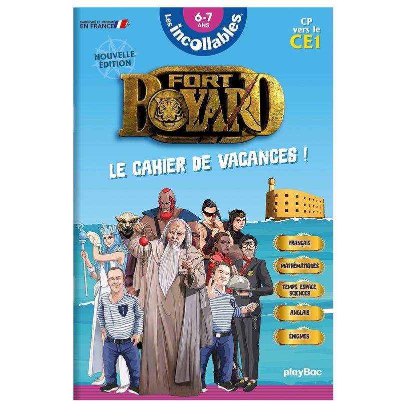 9782809692624-Cahier de vacances 2026 Fort Boyard - Les incollables - CP au CE1 - 6/7 ans--0