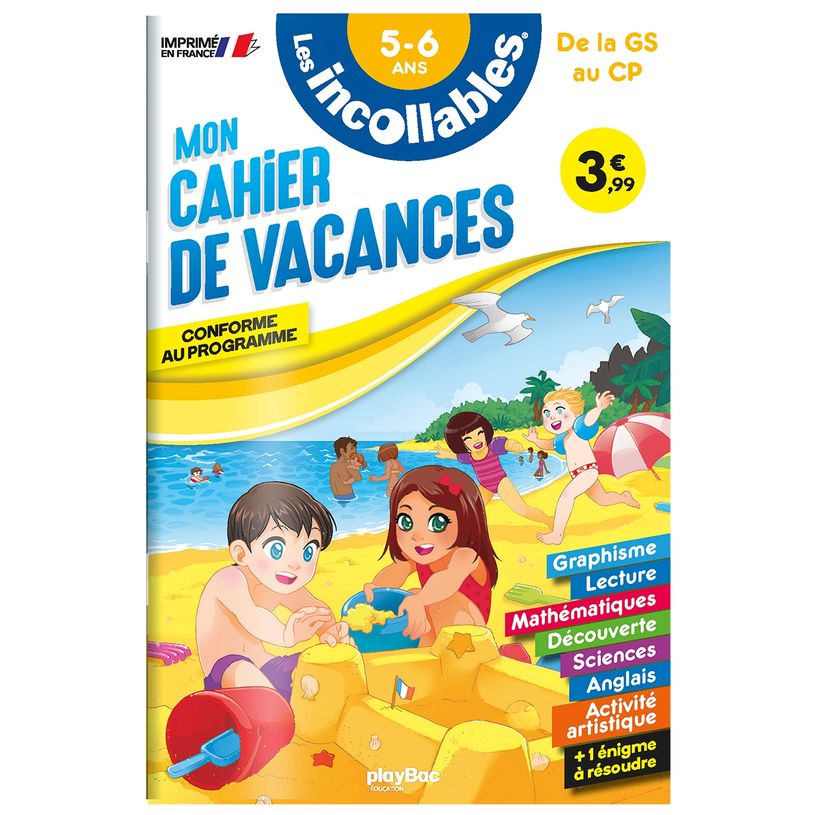 9782809683776-Cahier de vacances 2026 - Les incollables - Grande Section au CP - 5/6 ans--0
