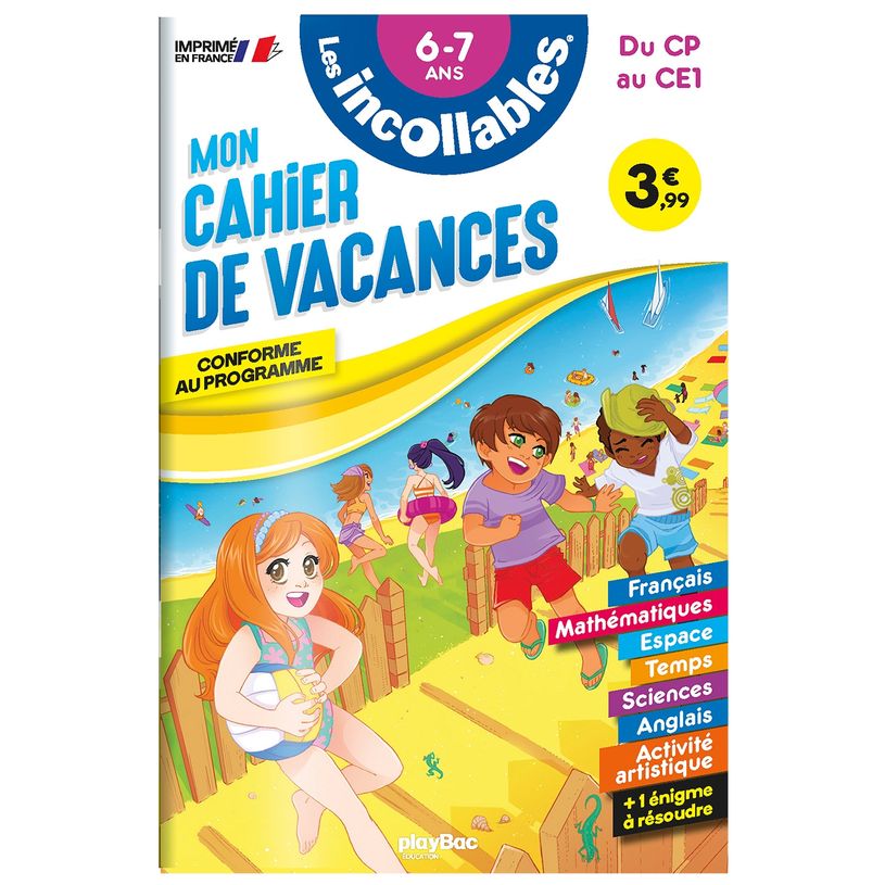 9782809683783-Cahier de vacances 2026 - Les incollables - CP au CE1 - 6/7 ans--0