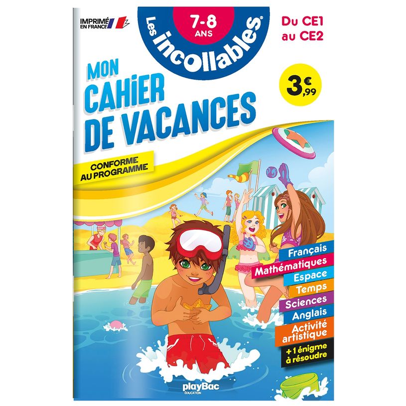 9782809683790-Cahier de vacances 2026 - Les incollables - CE1 au CE2 - 7/8 ans--0