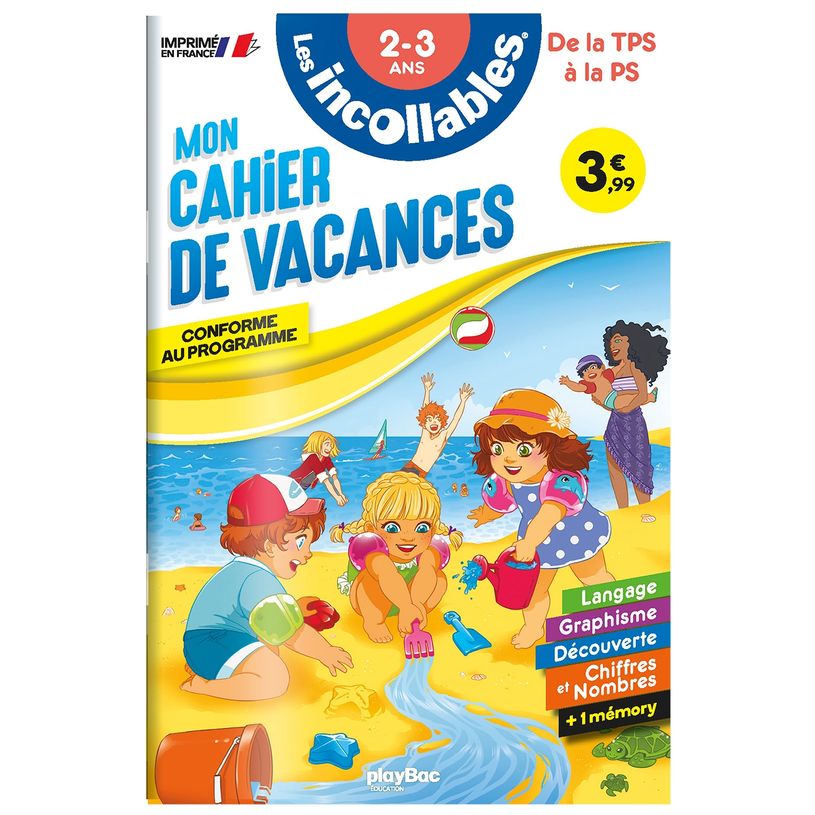 9782809683837-Cahier de vacances 2026 - Les incollables - Toute Petite Section à Petite Section - 2/3 ans--0