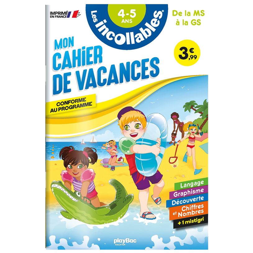 9782809683851-Cahier de vacances 2026 - Les incollables - Moyenne Section à Grande Section - 4/5 ans--0