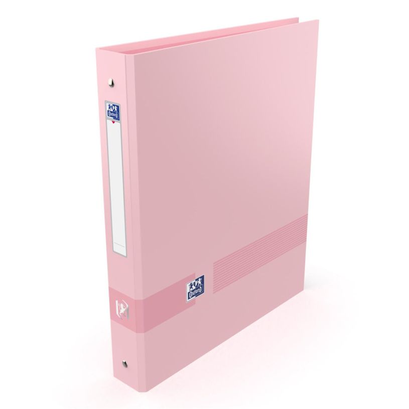 3045050469237-Oxford Color Life Pastel - Classeur 4 anneaux - A4+ - Dos 40 mm - Capacité 250 feuilles - Disponible en diff