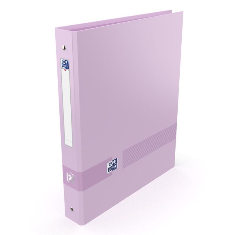 3045050469237-Oxford Color Life Pastel - Classeur 4 anneaux - A4+ - Dos 40 mm - Capacité 250 feuilles - Disponible en diff