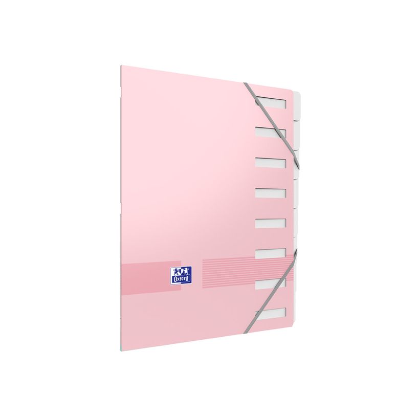 3045050469299-Oxford Color Life Pastel - Trieur 8 positions -  A4 - Disponible en différentes couleurs--3