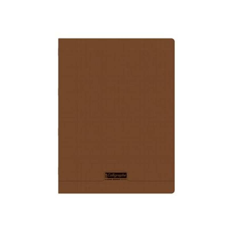 3210330184111-Calligraphe 8000 - Cahier polypro 24 x 32 cm - 96 pages - grands carreaux (Seyès) - marro-P_405184083_1-0