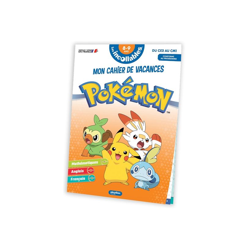 9782809682809-Cahier de vacances 2025 Pokémon - Les Incollables - CE2 - CM1 - livre d'exercices-P_405184104_5-4
