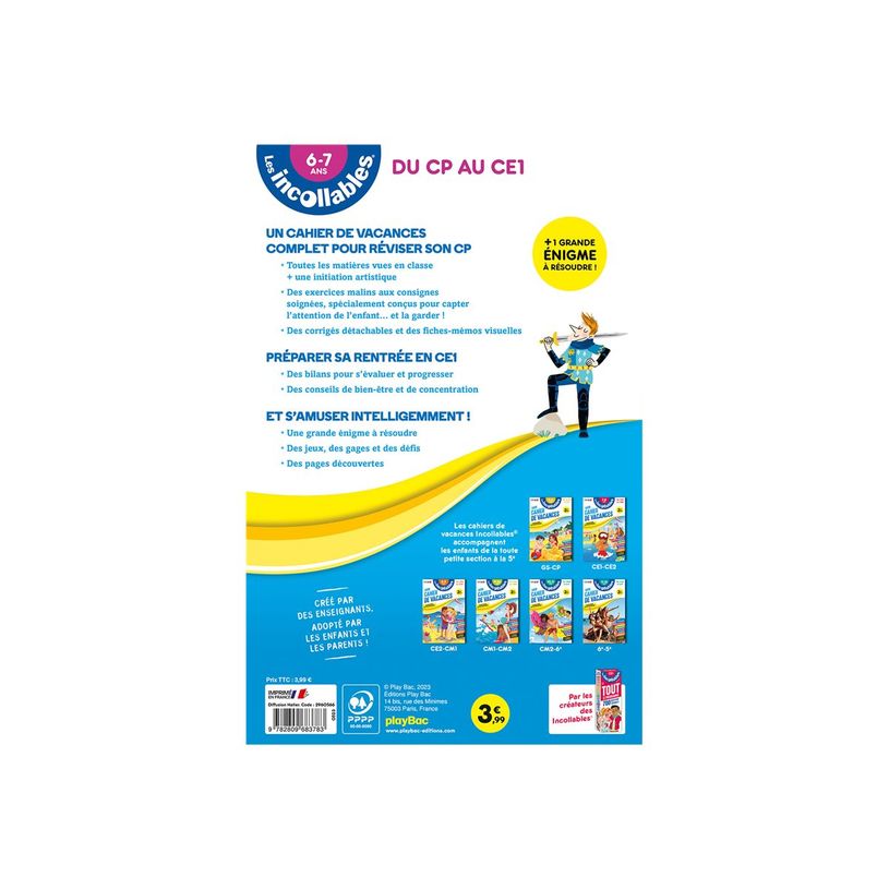 9782809683783-Cahier de vacances 2025 - Les Incollables - CP/CE1 - livre d'exercices-P_405184119_2-1