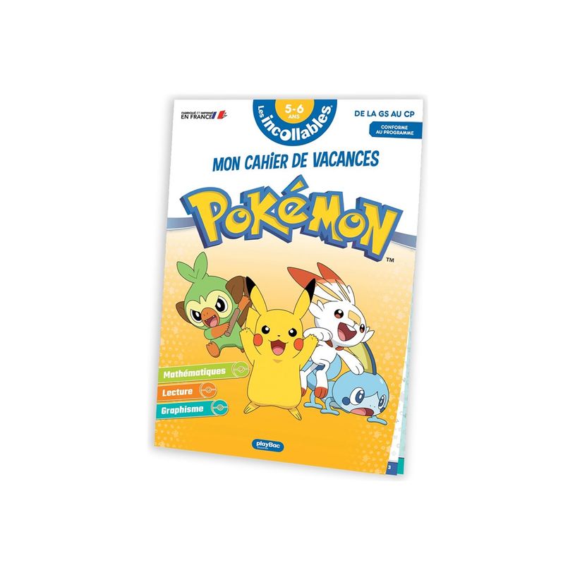 9782809675047-Cahier de vacances 2025 Pokémon - Les Incollables - CP - livre d'exercices-P_405184135_5-4