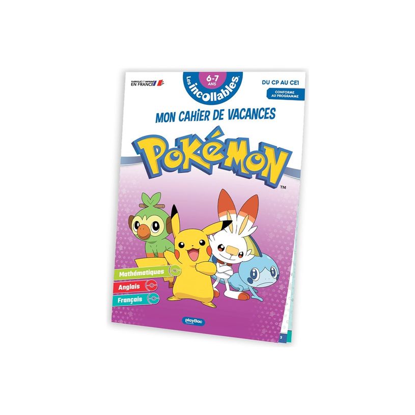 9782809675054-Cahier de vacances 2025 Pokémon - Les Incollables - CP/CE1 - livre d'exercices-P_405184136_4-3