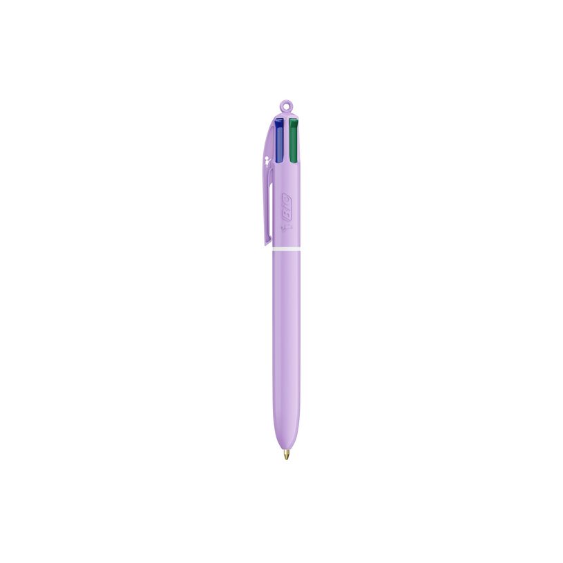 3086123739703-BIC 4 COULEURS - Stylo à bille 4 couleurs - 1 mm - pastel bleu-P_405184161_6-6