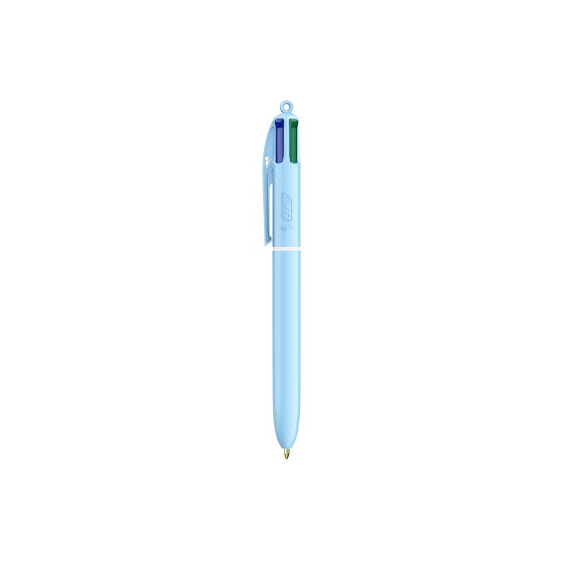 3086123739710-BIC 4 COULEURS - Stylo à bille 4 couleurs - 1 mm - pastel jaune-P_405184162_6-5