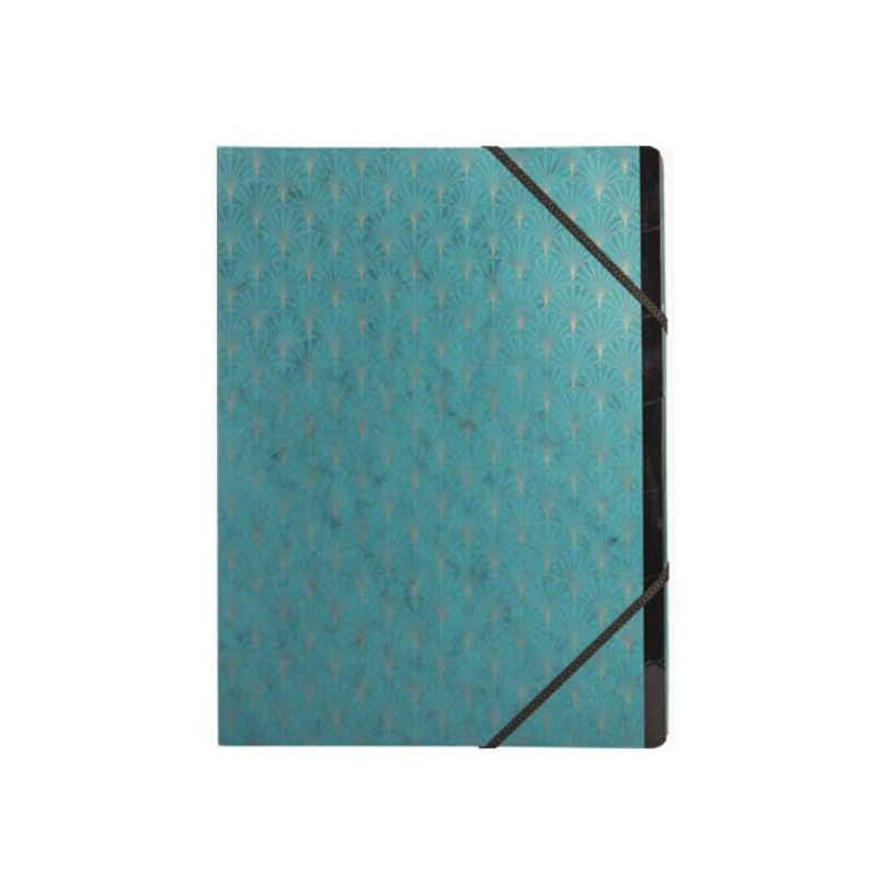 Trieur Carton FALKEN Colorspan 7 Compartiments - Extra Résistant, Idéal Bureau Et Déplacements - Bleu
