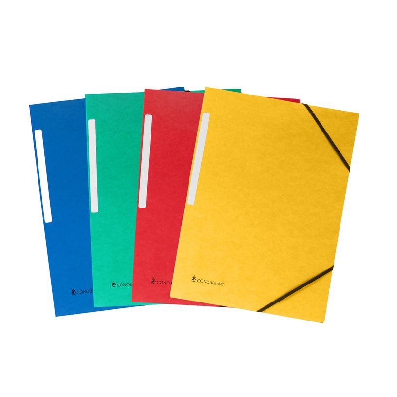 3045050465338-Conquérant - Chemise à élastique 3 rabats - A4 - Carte recyclée 350gr - Disponible en -P_405184202_1-0