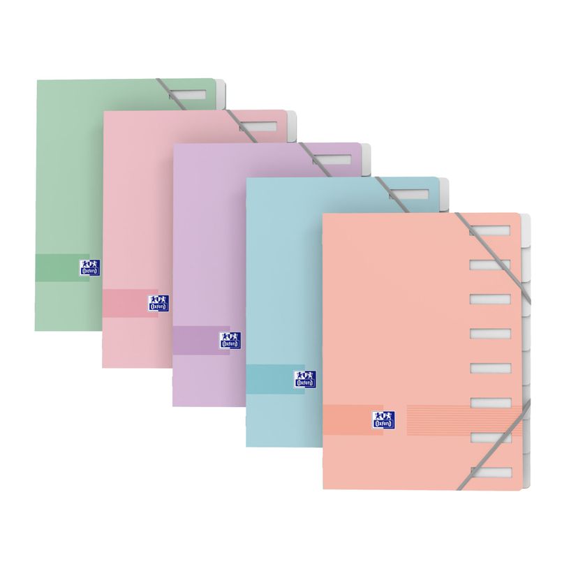 3045050469299-Oxford Color Life Pastel - Trieur 8 positions - Couverture en carte 300g/m², pelliculée - A4 - Dispo-P_405184213_1-0